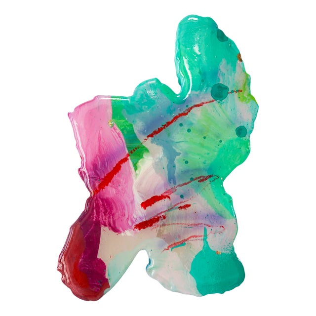 Splatter Abstract Platter #5 Small by Mister Piro For Sale