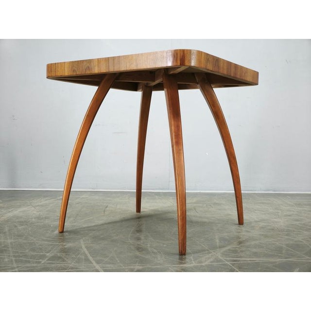 Gold Spider Side Table by Jindřich Halabala, Former Czechoslovakia, 1960s For Sale - Image 8 of 12