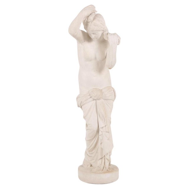 Sculpture of Partially Undressed Female Figure in Biscuit Porcelain, 1920s For Sale - Image 9 of 9