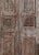 Antique Carved Wood Doors With Metal Accents – Vintage Hinged or Sliding Barn Door 80x36 For Sale - Image 4 of 7