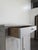 Small 2-Door and Drawer Buffet in White Patinated Wood For Sale - Image 4 of 8