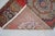 Terra Cotta Distressed Low Pile Turkish Yastik Petite Rug Hand Knotted Faded Mat - 20'' X 39'' For Sale - Image 8 of 13