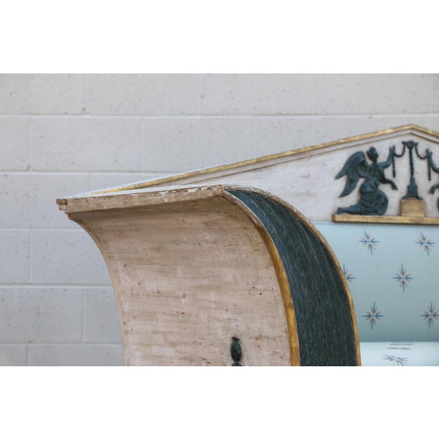 Early 19th Century Swedish Gustavian Neoclassical Sphinx Sofa, Parcel-Gilt For Sale - Image 12 of 18