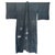 Blue Japanese Woven Ikat and Stenciled Summer Usumono Kimono Meiji Period For Sale - Image 8 of 9