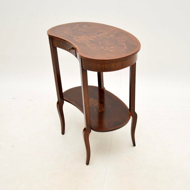 Edwardian Kidney Side Table, 1900s For Sale - Image 4 of 13