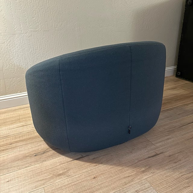 Mid-Century Modern Ligne Roset Pierre Paulin Pumpkin Chair & Ottoman Set For Sale - Image 3 of 8