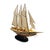 Late 20th Century Ship Model Wooden Sailboat Nautical Coastal Theme Vintage Office Decor For Sale - Image 4 of 6