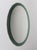 Mid-Century Oval Green and Grey Scalloped Wall Mirror from Cristal Arte, Italy, 1960s For Sale - Image 4 of 15
