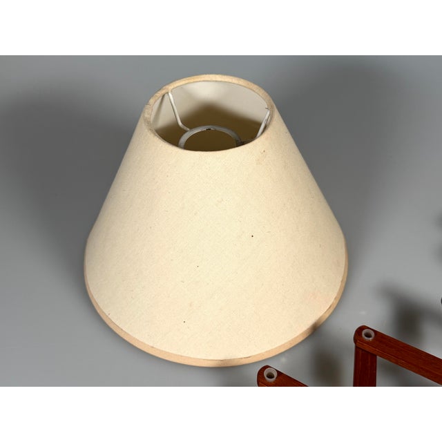 Danish Scissor Lamp in Teak, Denmark, 1960s For Sale - Image 9 of 18