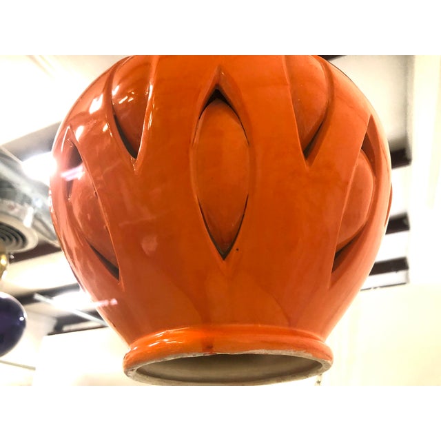 Orange Pendant Swag Light Chairish