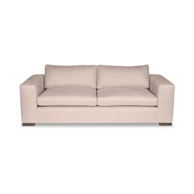 Textile Moss Home Hov Sofa 84", Luca Oyster For Sale - Image 7 of 7