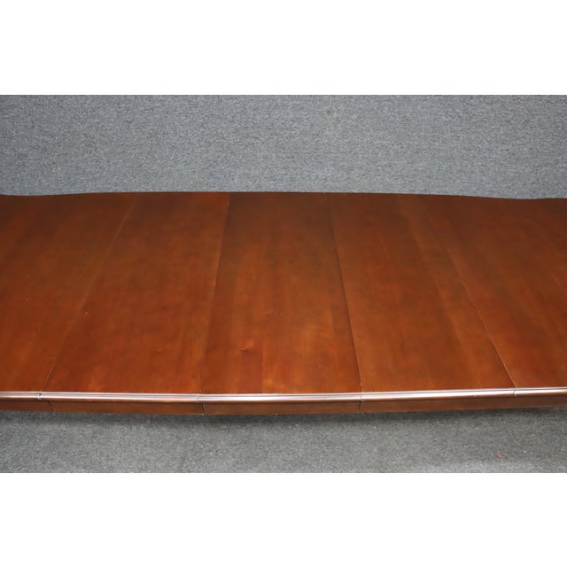 Harden Cherry Claw-and-Ball Extension Dining Table With Leaves For Sale - Image 14 of 16