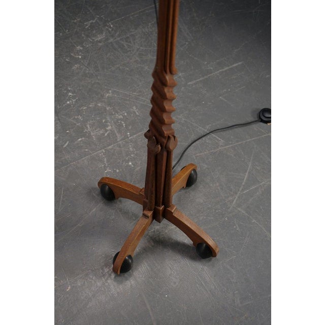 1920s Amsterdamse School Standing Lamp, 1920s For Sale - Image 5 of 15