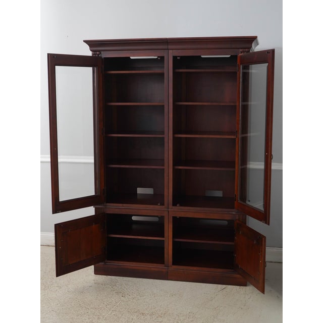 Traditional Ethan Allen British Classics 2 Piece Bookcase For Sale - Image 3 of 18