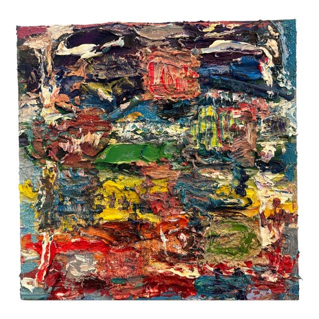 Abstract Colors Oil Paintings, by Van Ness For Sale