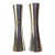 Vintage Japan Silverplate Hourglass Salt & Pepper Shakers, Mid-Century For Sale