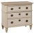 Swedish Gustavian Style 1890s Painted Three-Drawer Chest with Carved Foliage For Sale - Image 13 of 13
