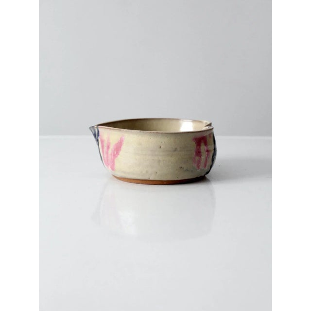 Vintage Heart Shaped Studio Pottery Bowl For Sale - Image 4 of 10