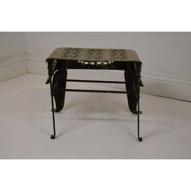 Metal Mid-19th Century Victorian Brass & Iron Footman For Sale - Image 7 of 9