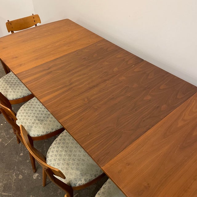 Mid Century Modern Drexel Declaration Dining Table & 6 Chairs by Kipp