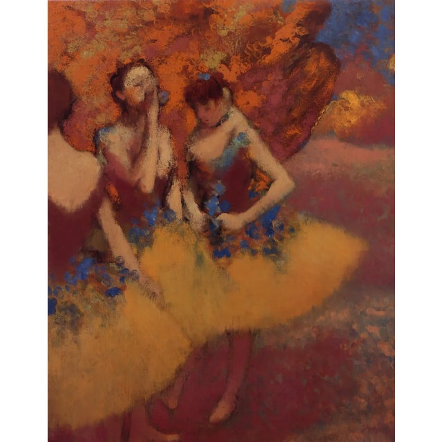 Artist: Edgar Degas Country: France Title: Three dancers in yellow skirts Medium: Giclee Marks: Numbered Limited Edition...