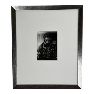 Vintage Framed Darkroom Photograph of "Ecce Homo" With Milagros For Sale