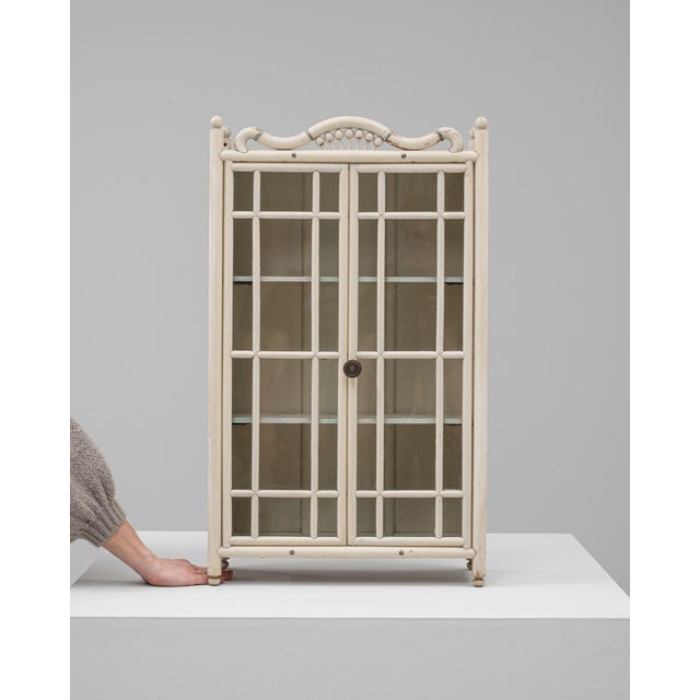 1910s French Wooden Mini Showcase Vitrine For Sale - Image 18 of 18