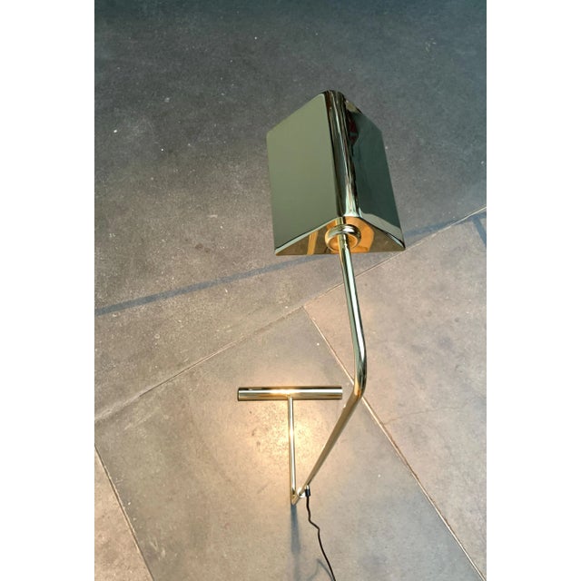 Gold Mid-Century Counterweight Brass Floor Lamp, 1960s For Sale - Image 8 of 18