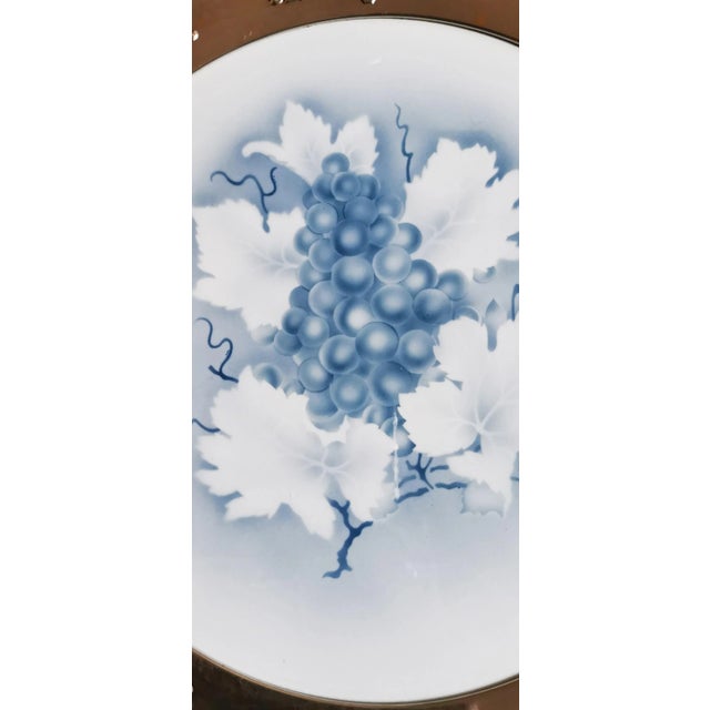 Art Deco Chrome Porcelain White Metal Cake Plate For Sale - Image 6 of 7