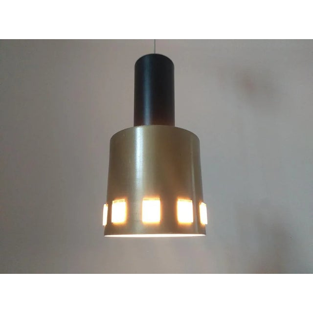 Gold Mid-Century Pendant, Denmark, 1970s For Sale - Image 8 of 13