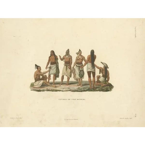 Natives of the Island of Rotuma, 1825, Paper For Sale - Image 3 of 6