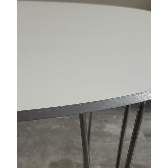 Fritz Hansen Danish Superellipse Table by Hein-Mathsson and Arne Jacobsen for Fritz Hansen, 1950s For Sale - Image 4 of 9