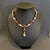 Bochic "Baroque" Ruby, Pearl & Sapphire Necklace Set In 18K Gold & Silver For Sale - Image 4 of 18