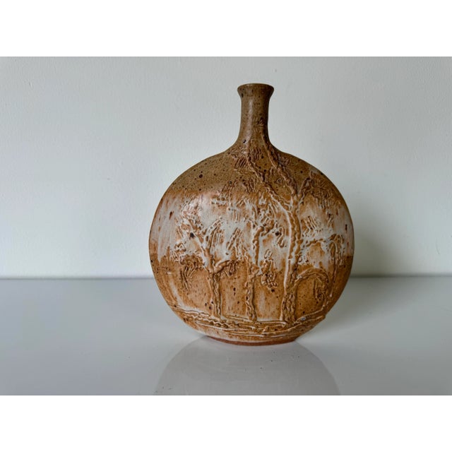 Ceramic Mid- Century Sladek Organic Earth Tone Art Bud Pottery Vase/ Sold For Sale - Image 7 of 11