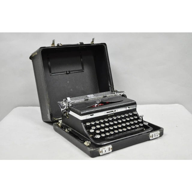 Vintage Royal De Luxe Deluxe Touch Control Manual Typewriter With Carrying Case For Sale - Image 15 of 15