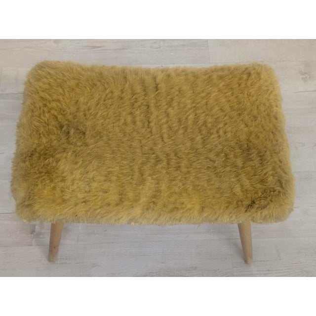 Mid-Century Modern Pouffe in Yellow, 1960s For Sale - Image 11 of 12