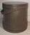 Folk Art Late 19th Century Original Brown Painted Large Firkin / Bucket For Sale - Image 3 of 7