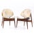Mid-Century Modern Seymour James Weiner for Kodawood Mid Century Clam Shell Chairs - Pair For Sale - Image 3 of 12