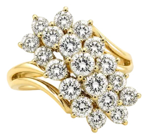 14k Diamond Ring, Size 4.75