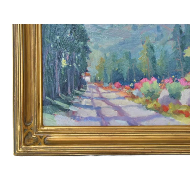 Silvio Silvestri, Listed Artist (1948-2018) Squaw Valley Palisades Tahoe California Landscape Painting W/ Antiqued Gold Frame For Sale In Los Angeles - Image 6 of 11