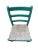 Wood Antique Green Painted Rattan Chair Distressed Rustic Shabby Chic For Sale - Image 7 of 11