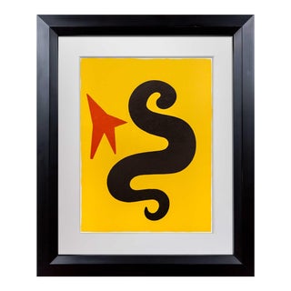 Alexander Calder Lithograph Limited Edition Color 1971 +Custom Archival Framing For Sale