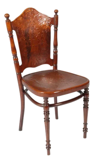 Vienna Chair in Turned and Stained Wood by Jacob & Josef Kohn, 1875