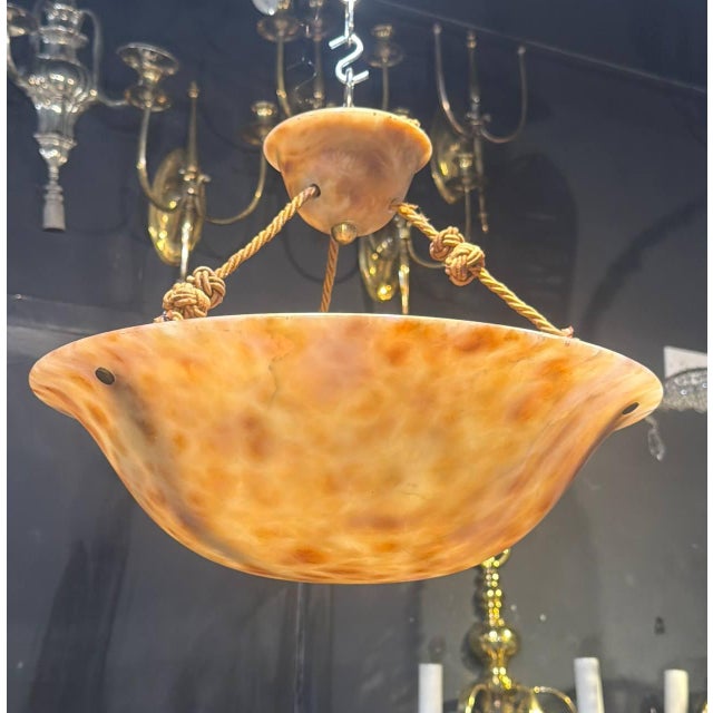 Italian 1940 Italian Alabaster Pedant For Sale - Image 3 of 6