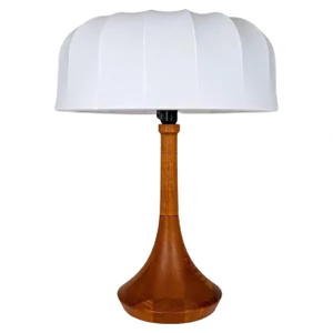 Mid-Century Danish Table Lamp in Solid Teak by Lisbeth Brams, 1960s