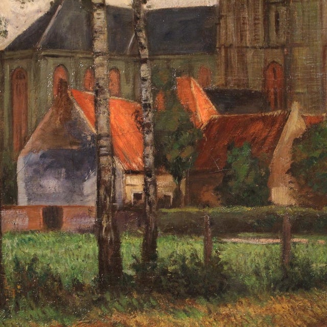 G. V. Hoven, Landscape, 1918, Oil on Canvas For Sale - Image 9 of 16