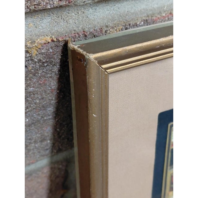 Red Indian Miniature Painting of Two People For Sale - Image 8 of 9