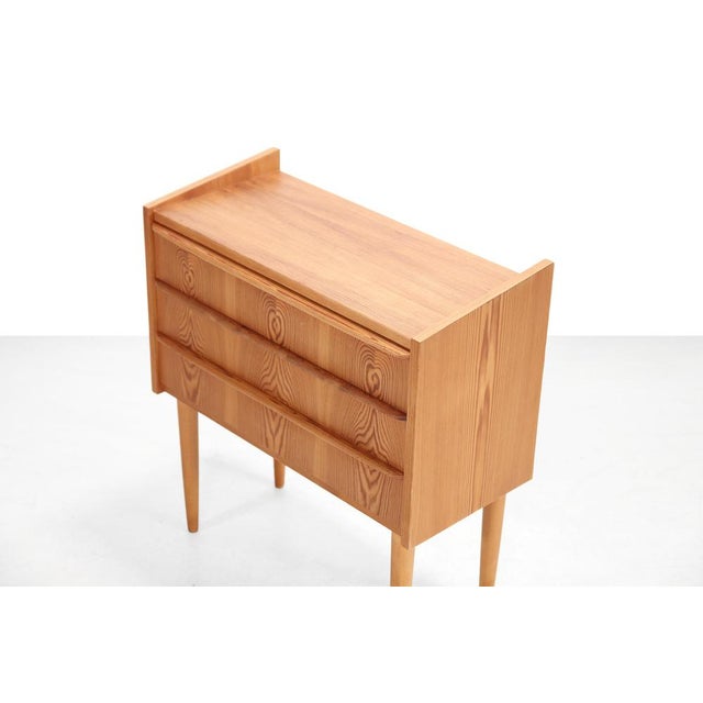 1960s Danish Design Pine Wood Chest of Drawers For Sale - Image 5 of 6