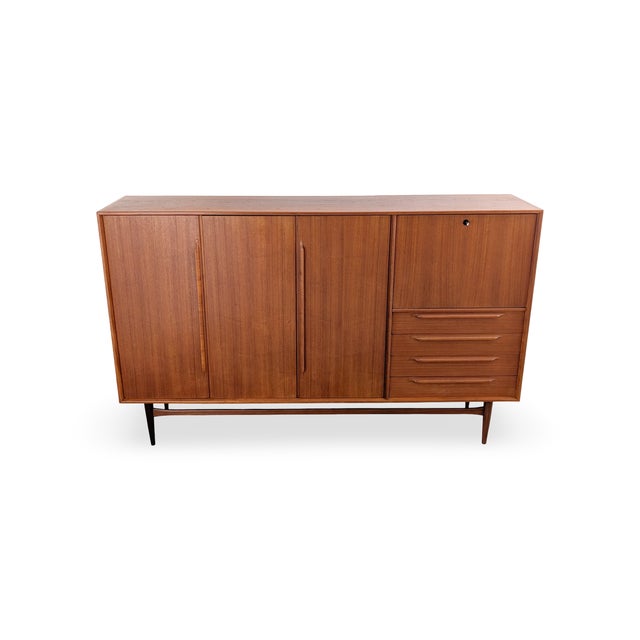 Mid-Century Teak Highboard by Heinrich Riestenpatt For Sale - Image 4 of 17