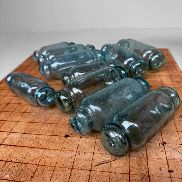 Vintage Japanese Garasu-Uki Glass Fishing Floats, Hokkaido, 1930s, Set of 10 For Sale - Image 10 of 12